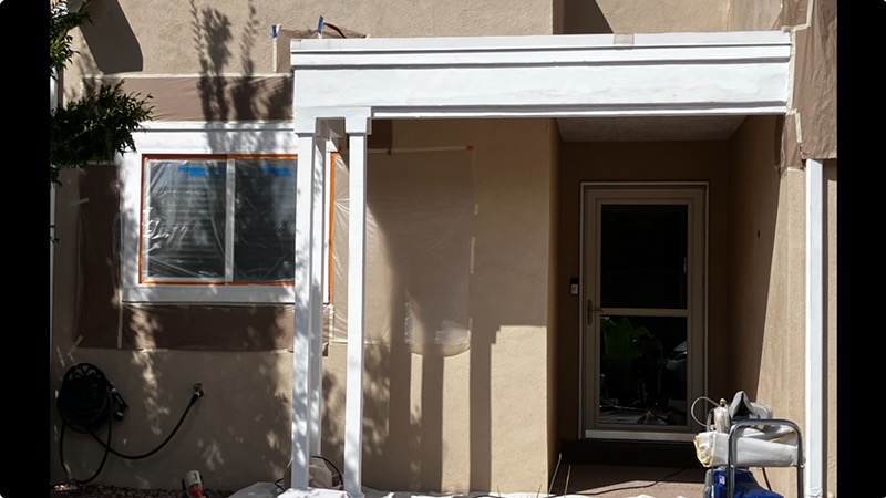 Albuquerque painter cabinet refinishing project