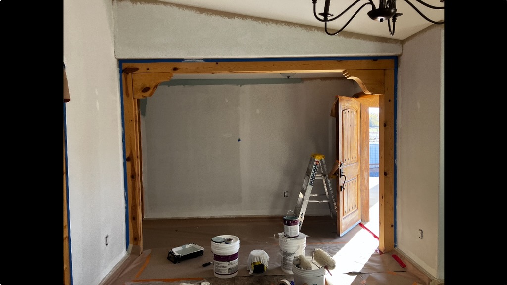 Interior wall painting by an Albuquerque painter