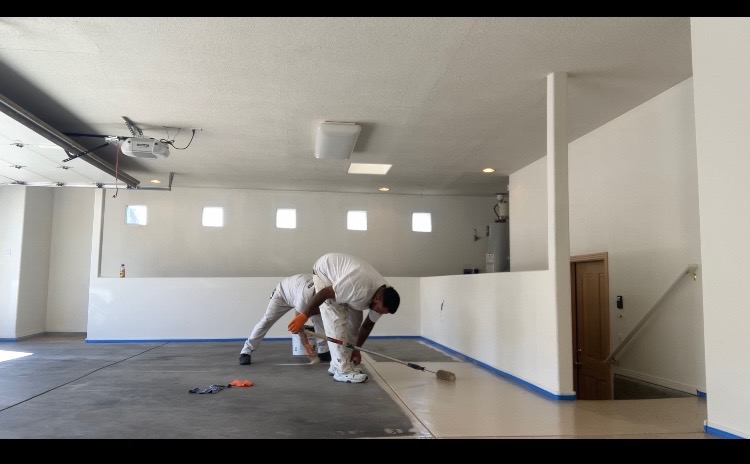 Residential house painting project, Albuquerque